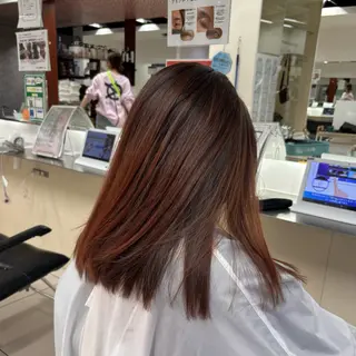 セミロング カラー 🎀ゆい🎀 髪質改善カラー🎀のヘアスタイル