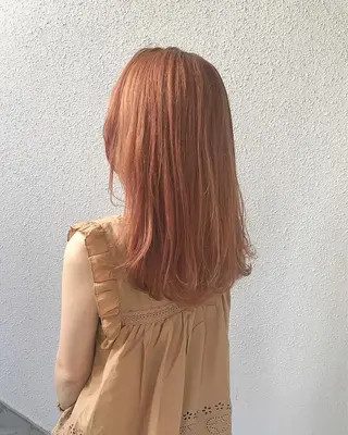 ミディアム カラー インナーカラー/天神 ブリーチ/吉田のヘアスタイル