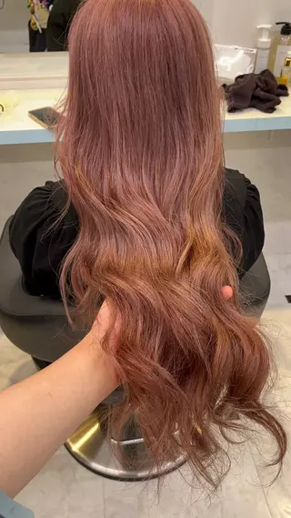 セミロング カラー ヘアアレンジ 愛されカラー🩷 はるなのヘアスタイル