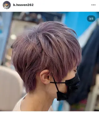 ショート カラー ブルーヘブン TAKESHIのヘアスタイル