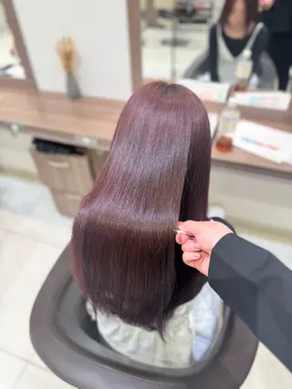 セミロング カラー 菊池 遼/透明感 /韓国レイヤー/艶感のヘアスタイル