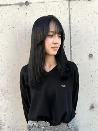 ロング 透明感カラー❄️要 半個室×マンツーマンのヘアスタイル