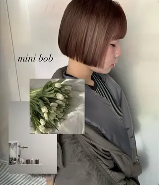 ショート 【ボブ.髪質改善. カラー】midoのヘアスタイル
