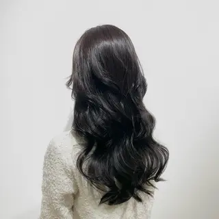 ロング カラー ヘアアレンジ キヨミ 韓国レイヤーカットのヘアスタイル