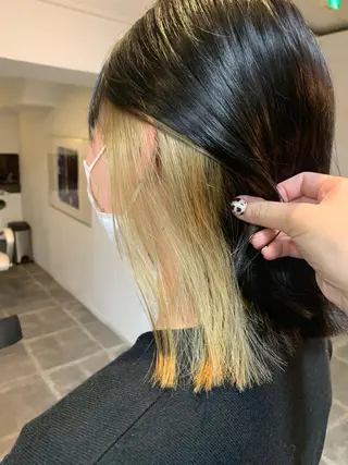 ミディアム カラー 平 ちひろのヘアスタイル