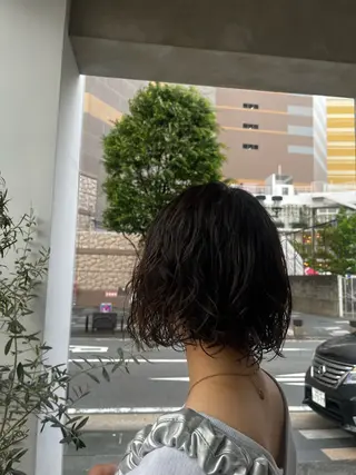 ショート まみ/暖色カラー /デザインカラーのヘアスタイル