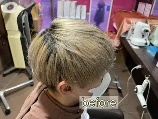 ショート カラー メンズ 韓国風メンズ/毛流れ ヘアなら須田龍世のヘアスタイル