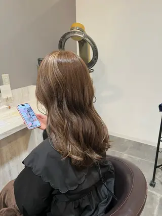 セミロング カラー Naru┆川西能勢口 ┆髪質改善のヘアスタイル