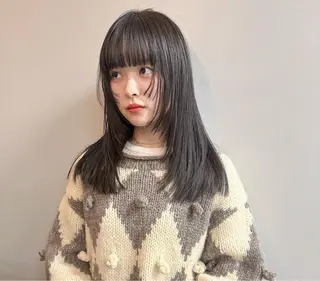 ロング ボブ/顔周りレイヤー 似合わせcut🪽のヘアスタイル