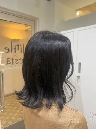 ミディアム little×esta 大名 【リトルエスタ】所属・littleesta 那月のヘアスタイル