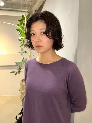 ミディアム パーマ remi ボブレイヤー/パーマのヘアスタイル