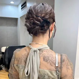 ヘアアレンジ マミ☁️ヘアセット /お呼ばれヘア/銀座のヘアスタイル