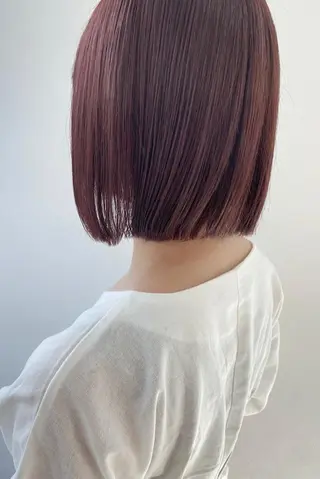 ミディアム カラー 長妻莉央/縮毛矯正 髪質改善カラーのヘアスタイル