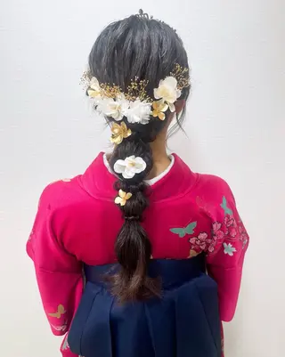 ロング ヘアアレンジ ヘアセットサロン /上坪愛美のヘアスタイル