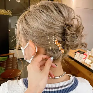 ミディアム カラー ヘアアレンジ Stir maison[ステアメゾン]所属・layer cut /MIKUのヘアスタイル