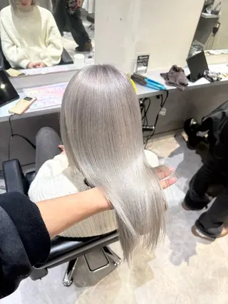 ロング カラー ブリーチ×レイヤー ×エクステ💫ひかるのヘアスタイル