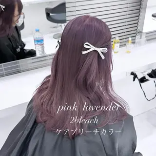 ロング カラー ヘアアレンジ 𝘳𝘺𝘰𝘬𝘢 髪質改善／ブリーチのヘアスタイル