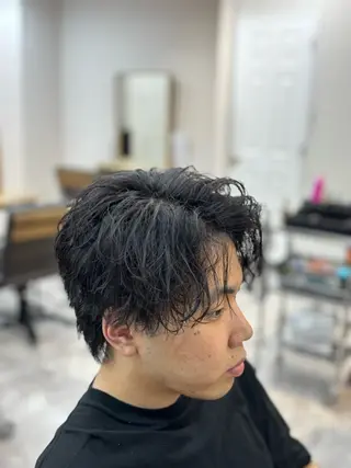 ミディアム パーマ メンズ DIECE所属・渋谷【メンズ特化】 レンのヘアスタイル