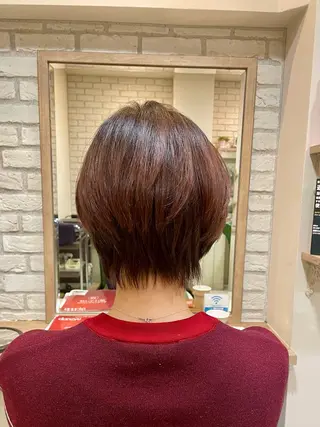 ショート カラー 清水 有実子のヘアスタイル