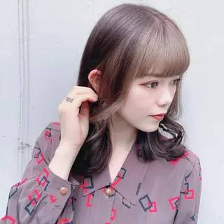 セミロング 韓国カットパーマ✂︎ Toshiのヘアスタイル