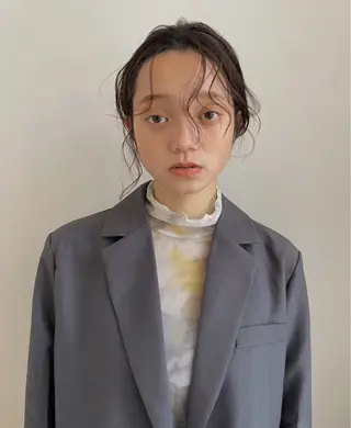 セミロング 梅田／ベージュ レイヤー／ヌマタのヘアスタイル