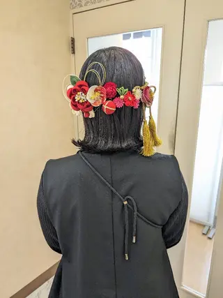 ミディアム ヘアアレンジ bright所属・miku ヘアセット/着付けのヘアスタイル