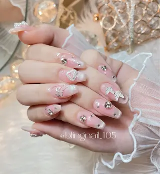 ネイル 23時まで❤︎韓国、 ワンホンネイルのネイルデザイン