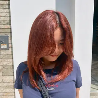 ミディアム カラー 艶カラー ⭐️ ヒナノのヘアスタイル