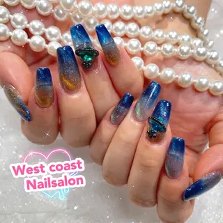 ネイル リボン、ガーリー パーツ放題専門店のネイルデザイン