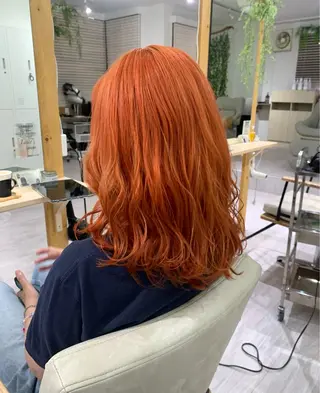 セミロング ツヤカラー🤍 ARISAのヘアスタイル