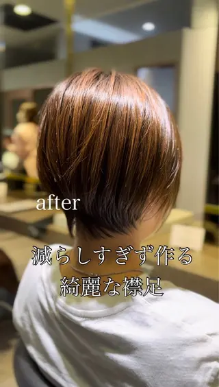 ショート 傷ませないカラー✨ 鶴見/菅谷光哉のヘアスタイル