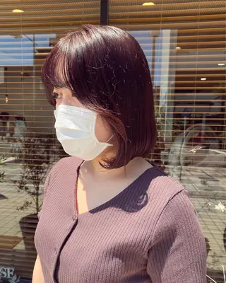 ミディアム カラー ヘアアレンジ パーマ指名No1 /namiのヘアスタイル