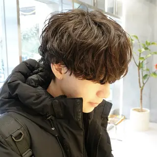 パーマ メンズ 渋谷メンズ特化 佐橋世奈のヘアスタイル