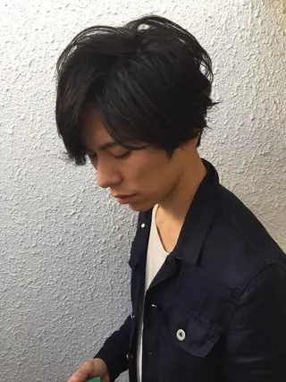 ショート パーマ メンズ ヘアメ/着付け 清水玲歌のヘアスタイル