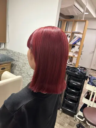 ミディアム 藤井 桃華のヘアスタイル