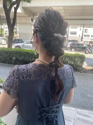 ロング ヘアアレンジ モモカ/ハイトーン /バレイヤージュのヘアスタイル