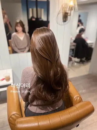 ロング カラー ONDO所属・梅田酸性縮毛矯正/ 韓国ヘア/ユナ🩰のヘアスタイル