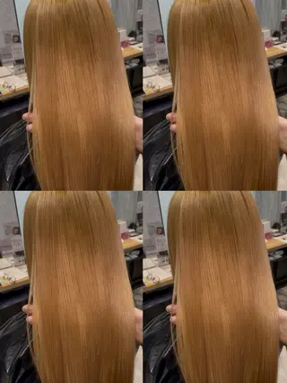 セミロング カラー 🇰🇷ブリーチ✖︎ 髪質改善七星🇰🇷のヘアスタイル