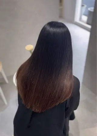 ロング パーマ suzuka/透明感 カラー 美髪縮毛矯正のヘアスタイル