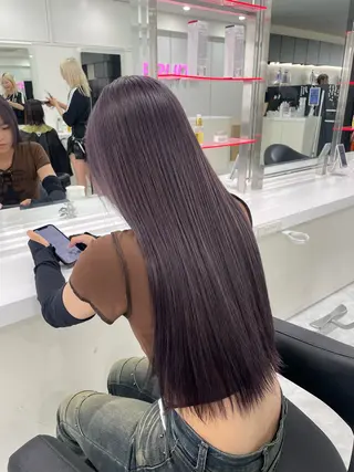 ロング カラー 大人っぽ韓国🤍ブリ ーチ/mitsukiのヘアスタイル