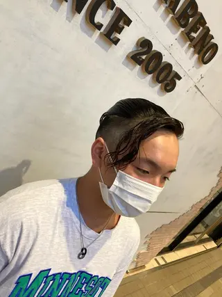 ミディアム パーマ メンズ SHAFT Ieiriのヘアスタイル