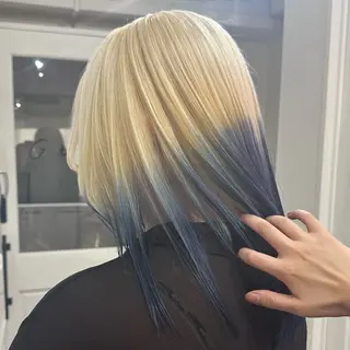 ロング カラー ハイトーン/ウルフ /エクステ/ましろのヘアスタイル