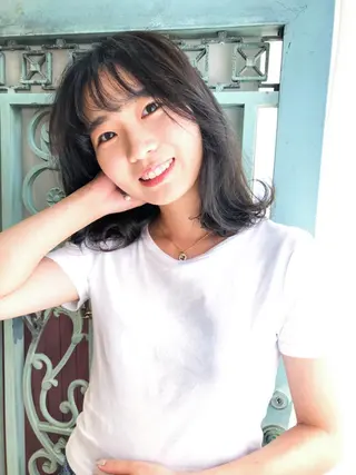 ミディアム カラー パーマ ヘアアレンジ メンズ 表参道Lise おおいしおりのヘアスタイル