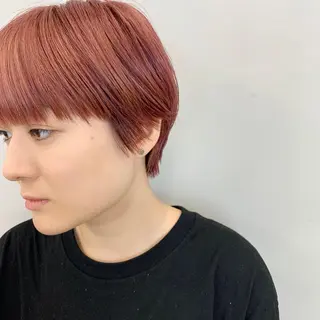 ショート カラー パーマ/ボブ/ 神戸/豊浦翔太のヘアスタイル