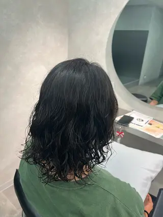 ミディアム 韓国ヘア 高野優真のヘアスタイル