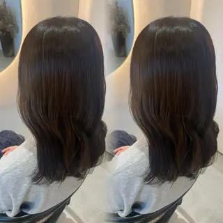 ミディアム カラー 加藤 未夢のヘアスタイル