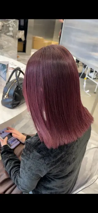 カラー 酸性ストレート /ハイトーン/つばさのヘアスタイル