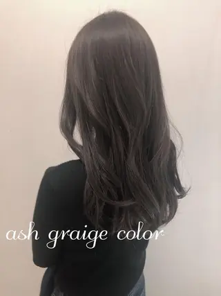 ロング カラー 中村 玲のヘアスタイル