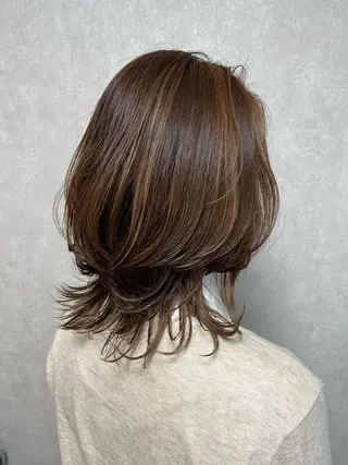 ミディアム MIKOTO/マンツ ーマン/髪質改善🤎のヘアスタイル