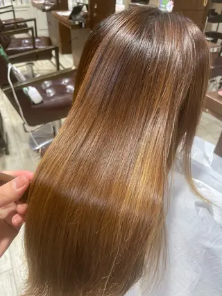 ロング 髪質改善 SHEER. 大阪梅田所属・髪質改善/ 梅田中崎町/宮里のヘアスタイル